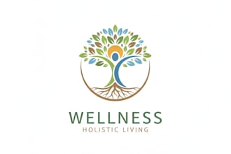 design a professional wellness logo for your brand or business