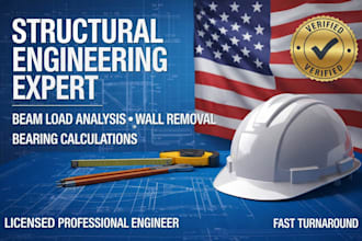 provide structural calculations for beam header and bearing wall removal