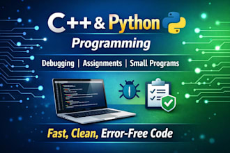 fast and reliable cpp and python coding, debugging, and help