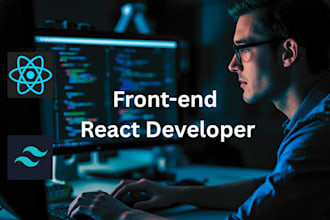 build a responsive react front end using tailwind CSS