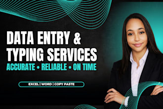data entry typing tasks
