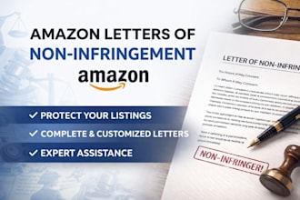 be your consultant on amazon asin disputes with letter of non infringement