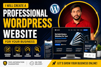 create a professional wordpress website for your business