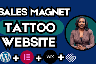 design tattoo studio website tattoo shop website tattoo artist website mpu site