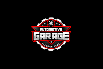 create attractive and imagination garage logo design