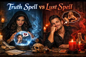 cast the truth spell know what he think lust spell for him