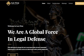 design a professional law firm or attorney website