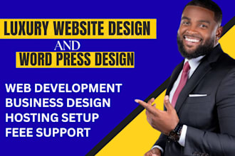 build a premium luxury website design and website development