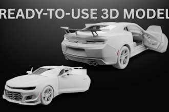 do realistic 3d exterior car model vehicle design scale model for 3d printing
