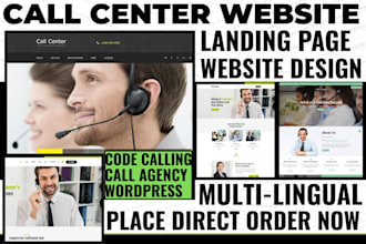 build seo call center website virtual assistant call agency code calling website