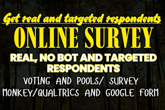 gather real survey respondents to fill your online survey poll and questionnaire