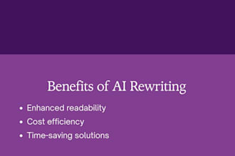 rewrite ai content into natural human written english