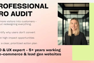 audit your website and create a cro action plan