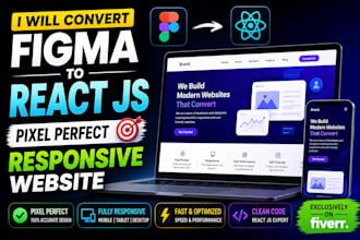 convert figma to a pixel perfect responsive react js website
