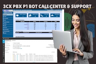 setup vicidial call center with 3cx pbx p1 bot