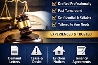draft urgent legal demand letters eviction notices tenancy agreement