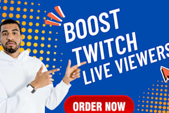 boost twitch live viewers, twitch channel promotion for live stream