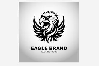 create attractive and imagination hawk logo design