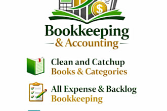 provide you bookkeeping services  quickbooks, xero excel expert