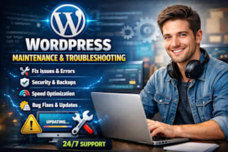 maintain and fix your wordpress website monthly