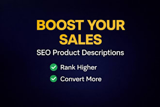 write SEO product descriptions that increase sales