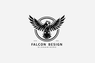 create creative and good looking hawk logo design