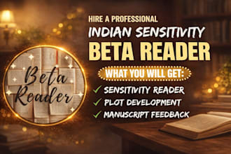 be your indian sensitivity reader and cultural consultant for authenticity