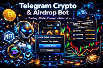be your telegram crypto bot and  airdrop bot developer