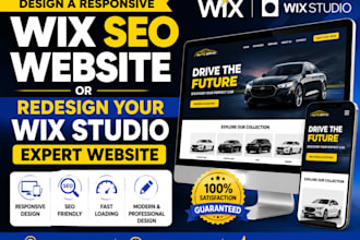design a responsive wix SEO website or redesign your wix studio expert website