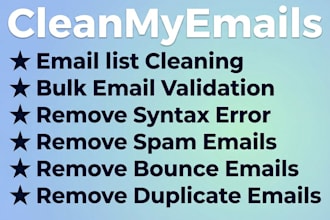 clean up email list hard bounce and email verification
