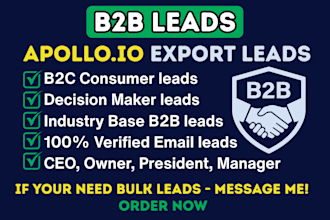 b2b lead generation using apollo any industry