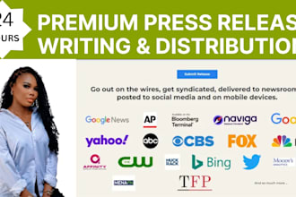 do press release distribution, submit press release, write press release, pr