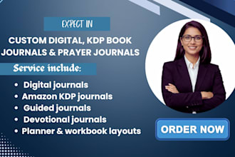 create prayer journal, custom digital journal kdp book journal