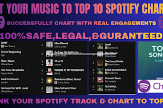 chart your spotify music and organic spotify growth to top 10 spotify chart