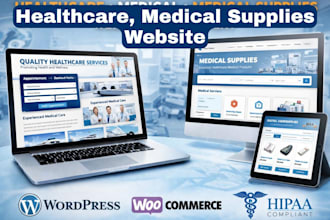 create medical supplies website, healthcare, medical equipment website