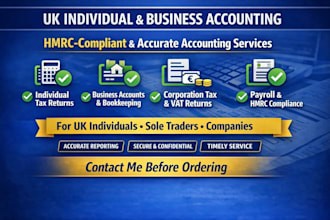 provide all types of accounting services for uk individual and business owners