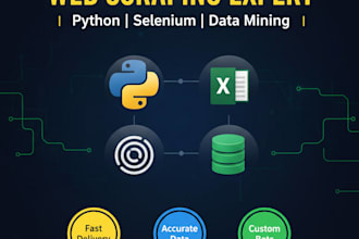scrape website data using python, selenium, and automation tools