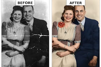 restore and colorize your vintage photos with high quality