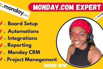 setup monday com CRM, build automations and integrations