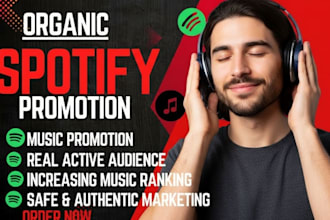 grow your spotify streams with organic music promotion