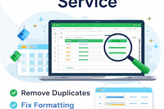 remove duplicates and fix messy excel sheets