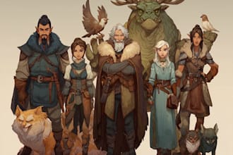 do dungeons and dragons, rpg party or any dnd character