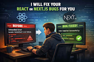 fix your react or nextjs bugs in 2 hours