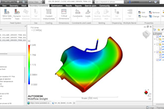 do mold flow simulation and analyzing the issue