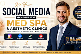 be your social media marketing manager for med spa aesthetic clinic marketing