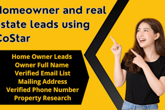 provide homeowner and real estate leads using costar