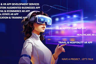 develop augmented reality app for businesses with admin panel