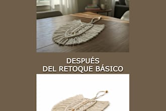 retoque de imágenes de artículos o productos para tu web