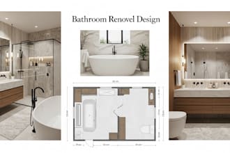create 3d kitchen, bath, and cabinet remodel designs with 2d floorplans
