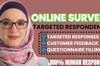 provide organic online survey promotion for real respondents fast